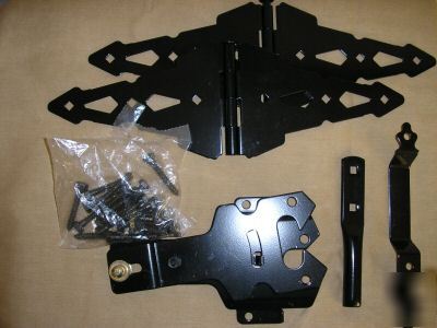 New heavy gate hinge and latch kit --- 2 sets