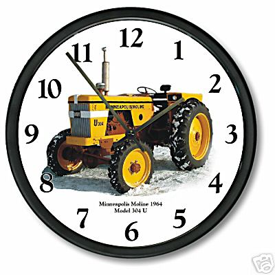 New tractor clock minneapolis moline 304 u 1964 gift 