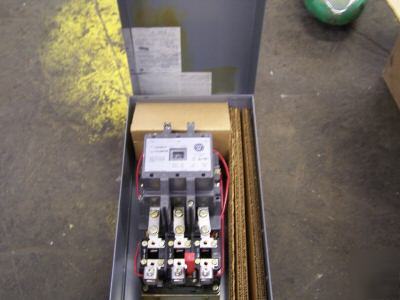 New westinghouse size 3 starter type 1 enclosure 25 hp, 