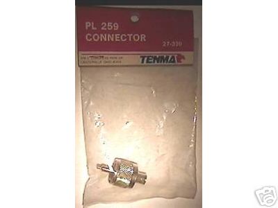 Pl 259 connector for cb or ham antenna installation
