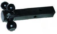 Triple ball trailer towing hitch mount 1 7/8 2