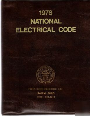 1978 national electrical code book soft binder terrific