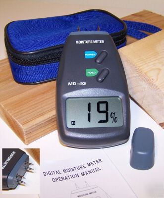 Digital moisture meter f. wood, woodworking, firewood