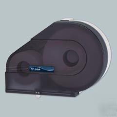 Jumbo roll tissue dispenser with stub roll compartment