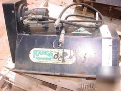 Kanga mini skid steer hydraulic tiller attachment dingo