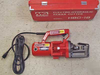 Multiquip electro-hydraulic rebar cutter / saw