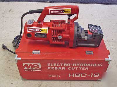Multiquip electro-hydraulic rebar cutter / saw