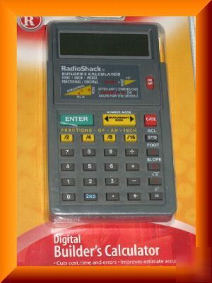 New radioshack builder's calculator brand 22-452 digita