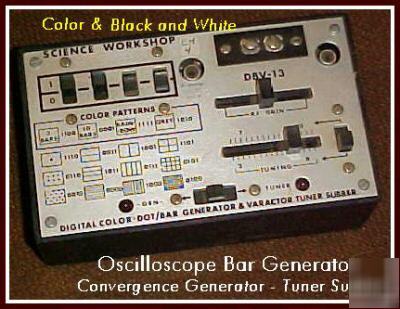 Oscilloscope convergence generator/color & bw