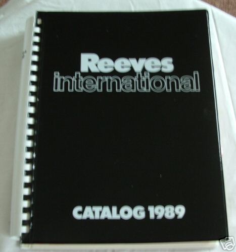Reeves international catalog (1989)