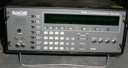 Sage instruments 930A communications test set #2