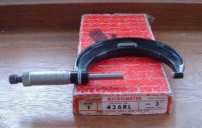 Starrett micrometer 436RL 3