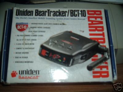 Uniden beartracker/ bct-10 mobile scanner bearcat