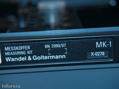 Wandel and goltermann optical power measuring kit olp-1