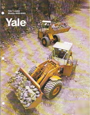 Yale trojan 6000 loader brochure radlader prospekt 1969