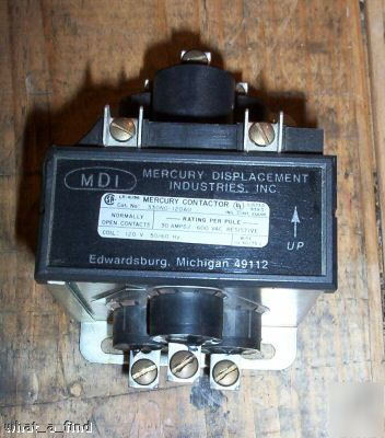  mdi mercury contactor relay 330NO-120AU 3 pole 30 a