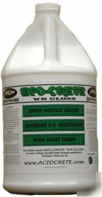Epo crete wb gloss decorative concrete sealer 1 gallon