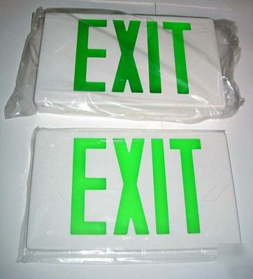 Exitronix green led exit sign value gvex series - 
