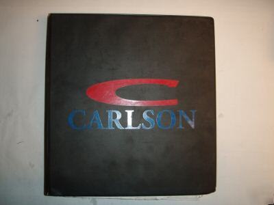 Carlson paving easy screed iv parts / maintenance book