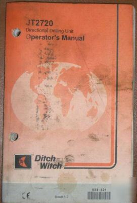 Ditch witch JT2720 horizontal drill operators manual