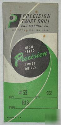 Drill bits high speed precision twist (#53)