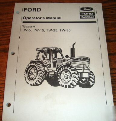 Ford TW5 thru TW35 tractor operator's manual