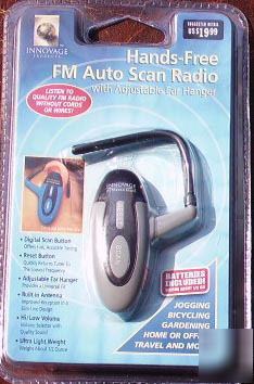 Hands free - fm auto scan radio - lightweight