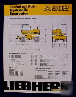 Liebherr hydraulic excavator tech data brochures 4) #6