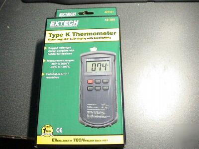 New extech instruments digital thermometer type k 