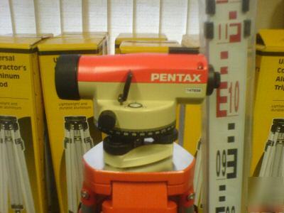 Pentax 24X automatic dumpy level kit 