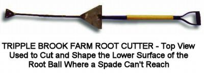 Tbf root cutter- cuts cleaner& better than a tree spade