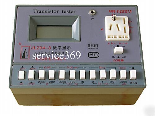 Transistor tester meter / voltage regulator, diode test
