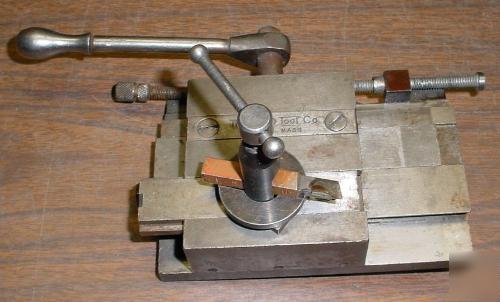 Wade lathe tool post & slide assembly