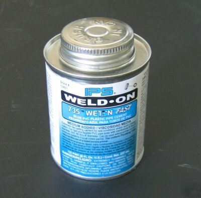 Ips weld-on pvc 735 cement 1/2 pint can lot of 24