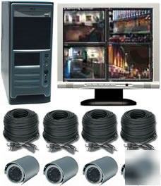 4 ch digital video recorder (dvr) complete system