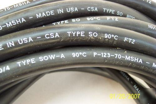 49' 10/4 so cord with L15-30AMP plug & connector 3PHNEW