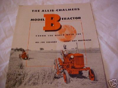 Allis-chalmers b tractor brochure