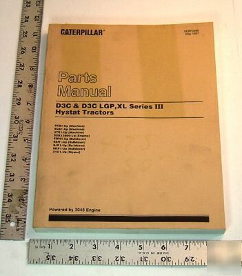 Caterpillar parts book - D3C & D3C lgp, xl series iii