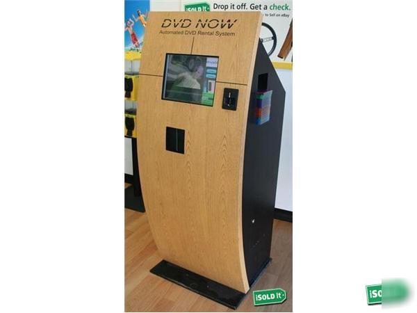 Dvd movie now rental kiosk vending fully automated