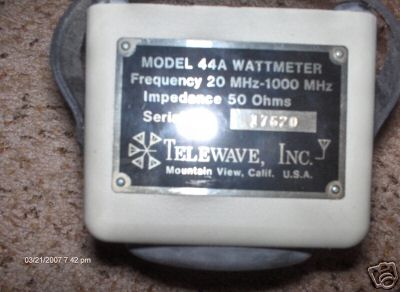 Like new telwave model 44A with case 