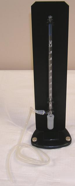 New alltech~glass tube flowmeter w/stand~0 - 1.0 ml~ 