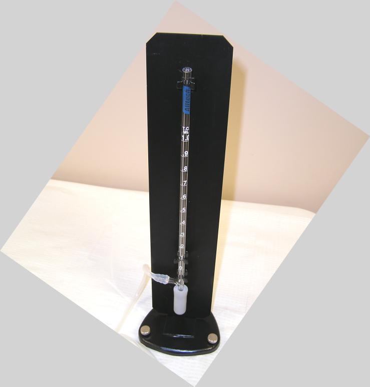 New alltech~glass tube flowmeter w/stand~0 - 1.0 ml~ 