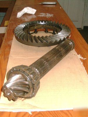 Ring gear-pinion-matched set #AT17123T-j. deere 1010