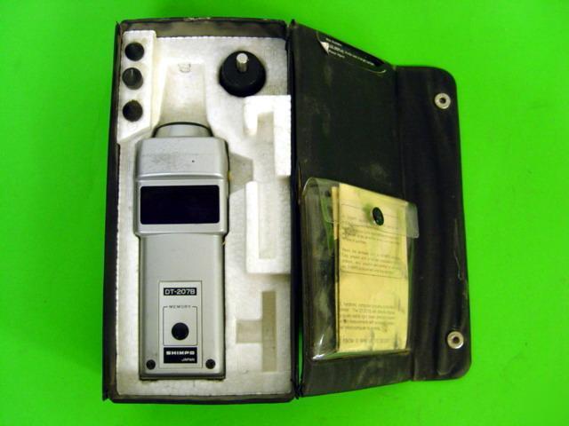 Shimpo dt-207B handheld digital tachometer w case