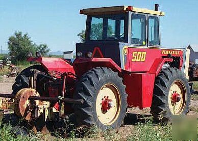 Versatile tractor 4 wheel drive v-8 diesel engine