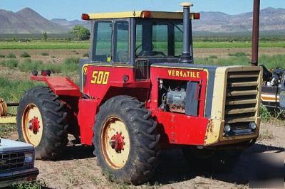 Versatile tractor 4 wheel drive v-8 diesel engine