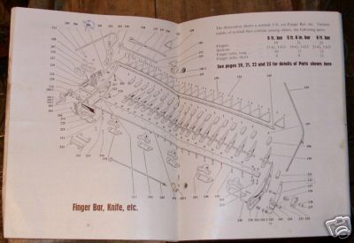 Bamfords farm machinery power mowers parts book 1958
