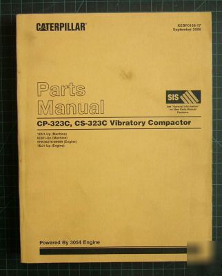 Cat caterpillar cp/cs-323C compactor parts manual book