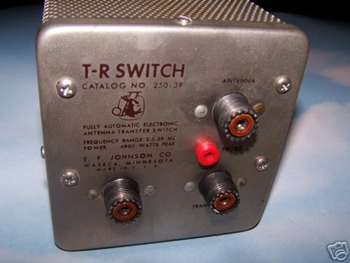 Johnson ham radio tr switch / excellent original condx.