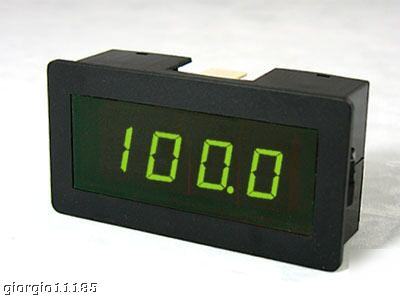 New 3Â½ green led digital volt panel meter dc 0-200V